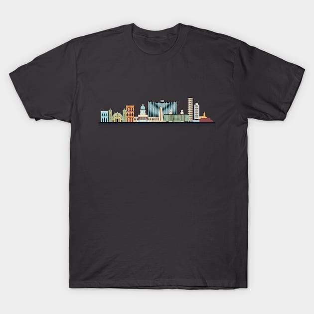 Havana Skyline T-Shirt by TomCage